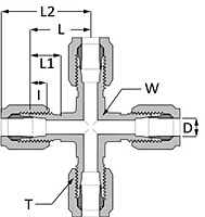SAE Flareless Cross