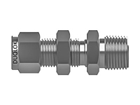 Tube fitting to bulkhead maile connector Tube fitting to bulkhead maile connector