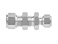 Tube fitting bulkhead reducing union Tube fitting bulkhead reducing union