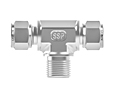 Tube fitting male branch tee