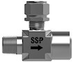 Lift check valve female NPT end connections.