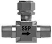Lift check valve male NPT end connections.