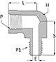 Pipe fitting reducing street elbow